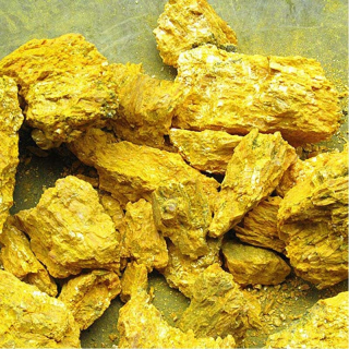 Žltý realgar 1 kg prírodný kameň Realgar r