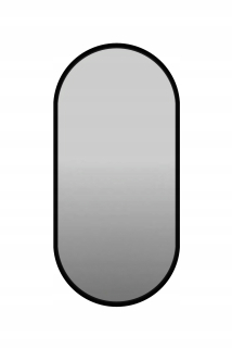 Kúpeľňové zrkadlo - Zrkadlo Lawabo, nástenný nábytok, oválne, rám MDF, 500 x 850 mm