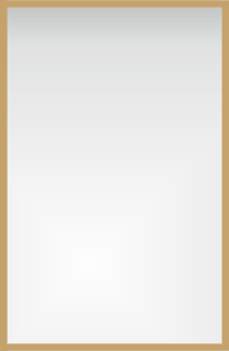 Kúpeľňové zrkadlo - Nástenné zrkadlo Galakor, obdĺžnikové, kovový rám, 600 x 1500 mm