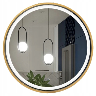 Kúpeľňové zrkadlo - Galakor Nemezis okrúhle nástenné LED zrkadlo 600 x 600 mm