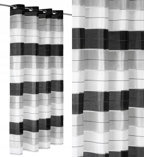 Hotový záves - Polopriehľadný kruhový záves 145 cm x 250 cm
