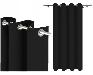 Hotový záves - Polozatemňujúci záves s krúžkami 145 cm x 160 cm