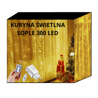 LED SVETELNÁ ZÁCLONA 3X3M LED DEKORÁCIA GANLANDY