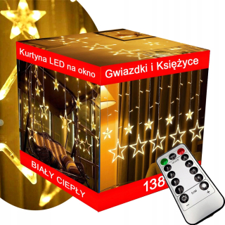 Svetelný záves JP Max Gwiazda 101 - 200 svetiel