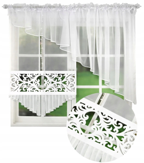 Hotová záclona - Panel plátna z vlny 400 cm x