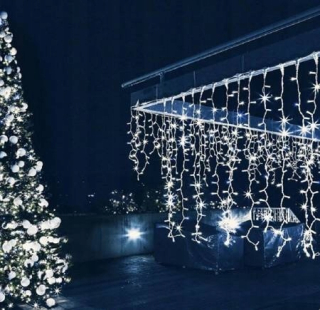Svetelná clona 500 LED lámp Studená biela FLASH 301 - 500 lámp