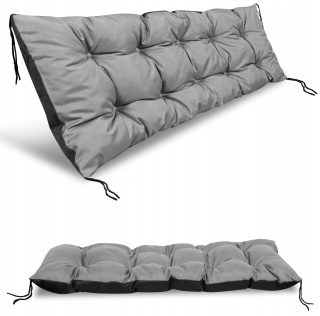 Záhradný vankúš 120x50 cm na hojdaciu lavicu Pallet Waterproof Grey