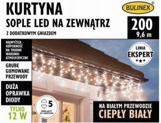 Vonkajšie vianočné osvetlenie - Svetelný záves Bulinex 101 - 200 svetiel