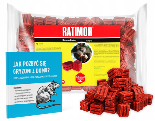 Otrava na myši - SILNÝ JED KOCKA RATIMOR NA MYŠI A POTKANY 3KG