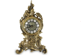Hodiny - Stolové hodiny STANDING GOLD BRASS