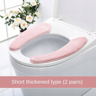 WC doska - Zimný vankúš bieleho štýlu vankúšový vankúš