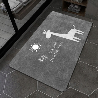 hnedý štýl 60x90cm rohož z diatomaceous wann pôdy