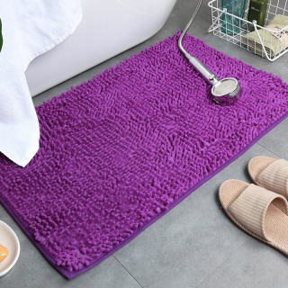 Tmavo fialový štýl 80x120cm Chenille Mata pre dávky