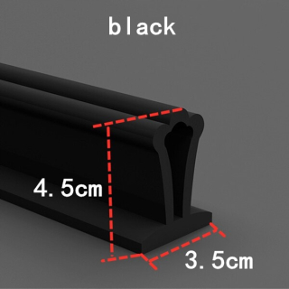 Čierny štýl 140 cm silikónová páska zaistenie