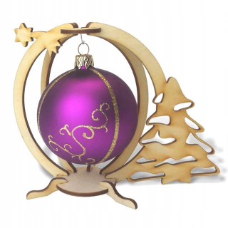 Vianočné ozdoby - Elegantný 3D skladací Bauble Rack až do 10 cm