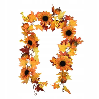 Floral Garland jesenné tekvice slnečnice