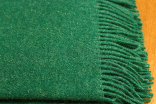 Prikrývka na posteľ - Prikrývky na posteľnú prikrývky a koberce Wool 200 x 140 cm odtiene zelenej