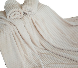 Prikrývka na posteľ - Postpatient Werona Polyester 210 x 160 cm béžová, odtiene hnedej, odtiene šedej