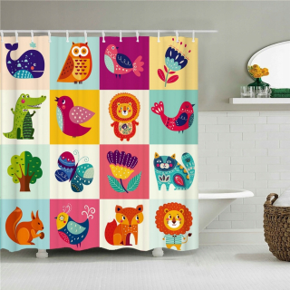 Cortina de Baño de Animles Di Sprcha Curtain