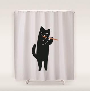 Cortina de Arte Abstra Cortin Shower Curtain