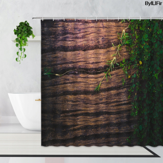 sprchový záves Cortinas de duch de hoja verd