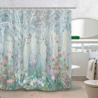 Cortinas de tela paraño al sprchová opona