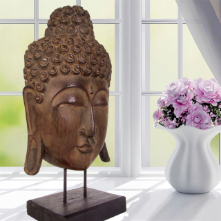 Maska BUDDA z dreva ALBIZIA 50 cm