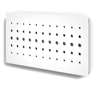 Kryt radiátora MDF 169 x 68 cm biely
