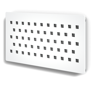 Kryt radiátora MDF 199 x 68 cm biely