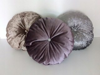 Vankúš -  Okrúhly glamour dekoratívny pôvab 45 cm