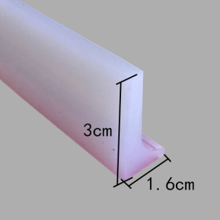 priehľadný štýl 300 cm silikónový vodný uzáver d