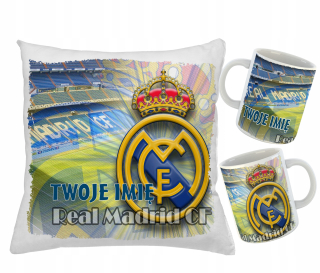 Gadget - Súprava HRNČEK + VANKÚŠ pre fanúšika REAL MADRID