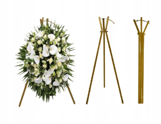 Stojan na kvety - Stojan na vence. Zariadenie 140 cm. Golden