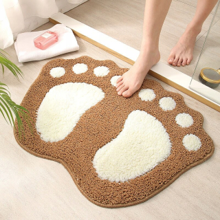 Štýl khaki 58x88 cm anti -slip Bath Mat