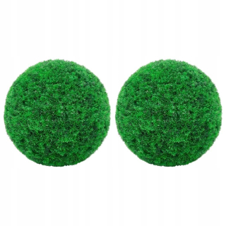 vidaxl umelé bowsball gule, 2 ks, 27 cm