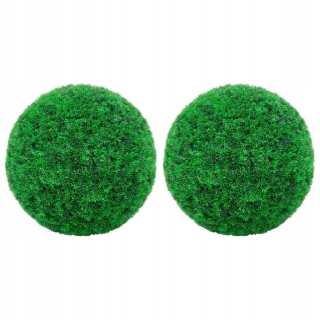 vidaxl umelé bowsball gule, 2 ks, 35 cm