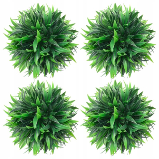 vidaxl umelé bowsball guľôčky, 4 ks, 15 cm