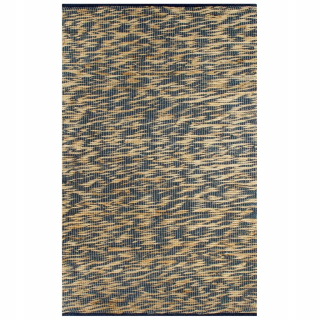 Kúpelňová predložka - Vidaxl Hand -Made Carpet, Juta, Blue a N