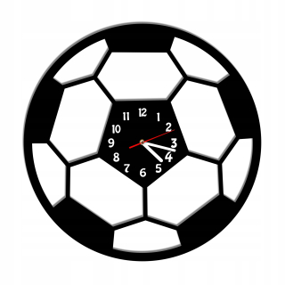 Hodiny - Nástenné hodiny futbal futbalista tichý big 3d