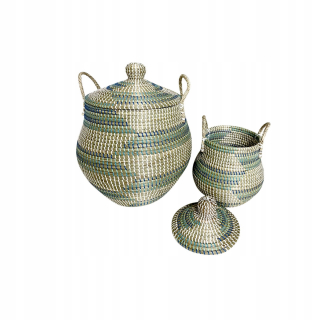 Súprava tropických košov DKD Home Decor (46 x 46