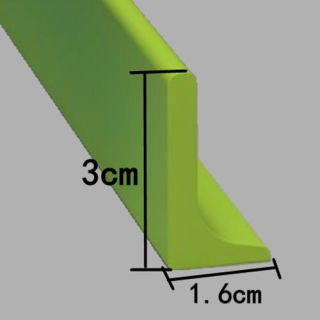 Zelený štýl 400 cm dlhý silikónový bariér DL