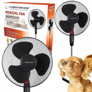 Esperanza HURRICANE podlahový ventilátor čierny