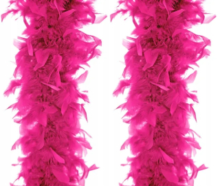 PartyDeco boa šatka BOA-006 180 cm ružová