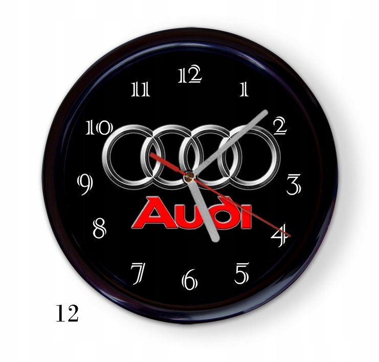 Hodiny - nástenné hodiny AUDI auto symbol logo auto 24