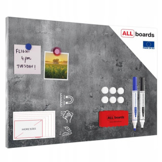 Magnetická tabuľa ALLboards MetalBoards betón 60 × 40 cm