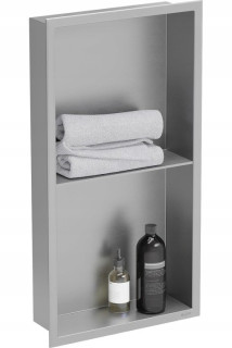 Výklenková polica Mexen X-Wall-R 60 × 30 cm inox