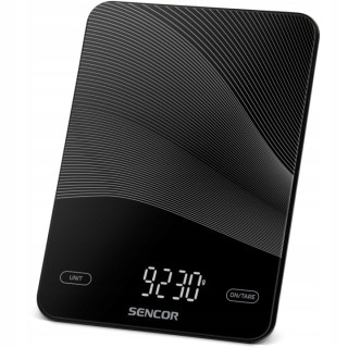 Kuchynská váha Sencor SKS 7700BK do 10 kg s nabíjaním cez USB-C