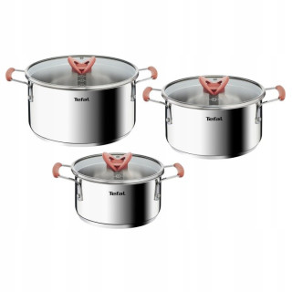 Sada hrncov Tefal Opti'Space 6 dielov s pokrievkami