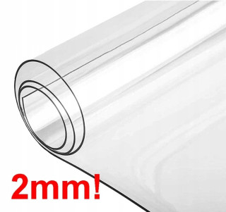 Priehľadná PVC podložka na stôl 140 × 90 cm, 2 mm