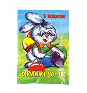 Chemikol farby na veľkonočné vajíčka, 5 farieb